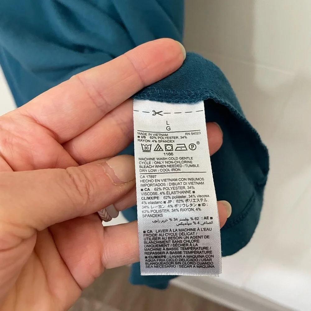 Old Navy Bundle Of 2 Jersey Knit Dresses ~ Teal & Coral ~ Women’s Size Large - Picture 10 of 16